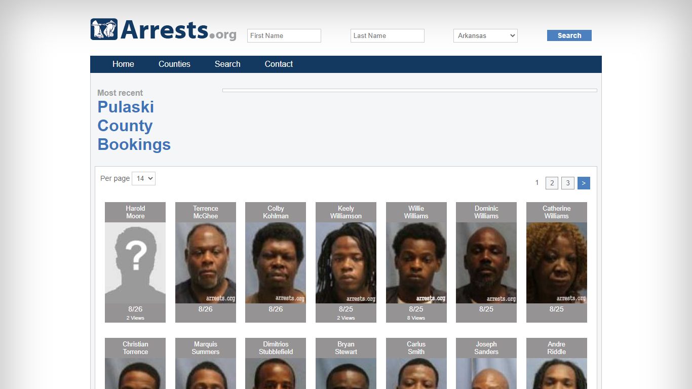 Pulaski County Arrests and Inmate Search